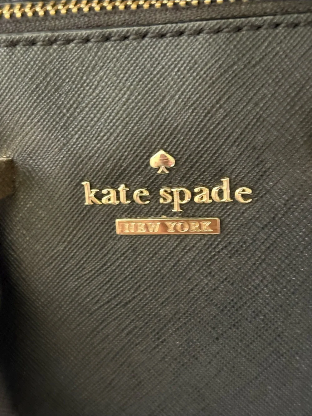 Kate Spade Small Black Leather Dome Satchel